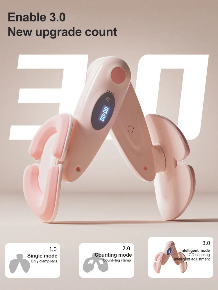 LED Counting Pelvic Floor Leg Clamp Trainer Pink Fitness - Tophatter Daily Deals