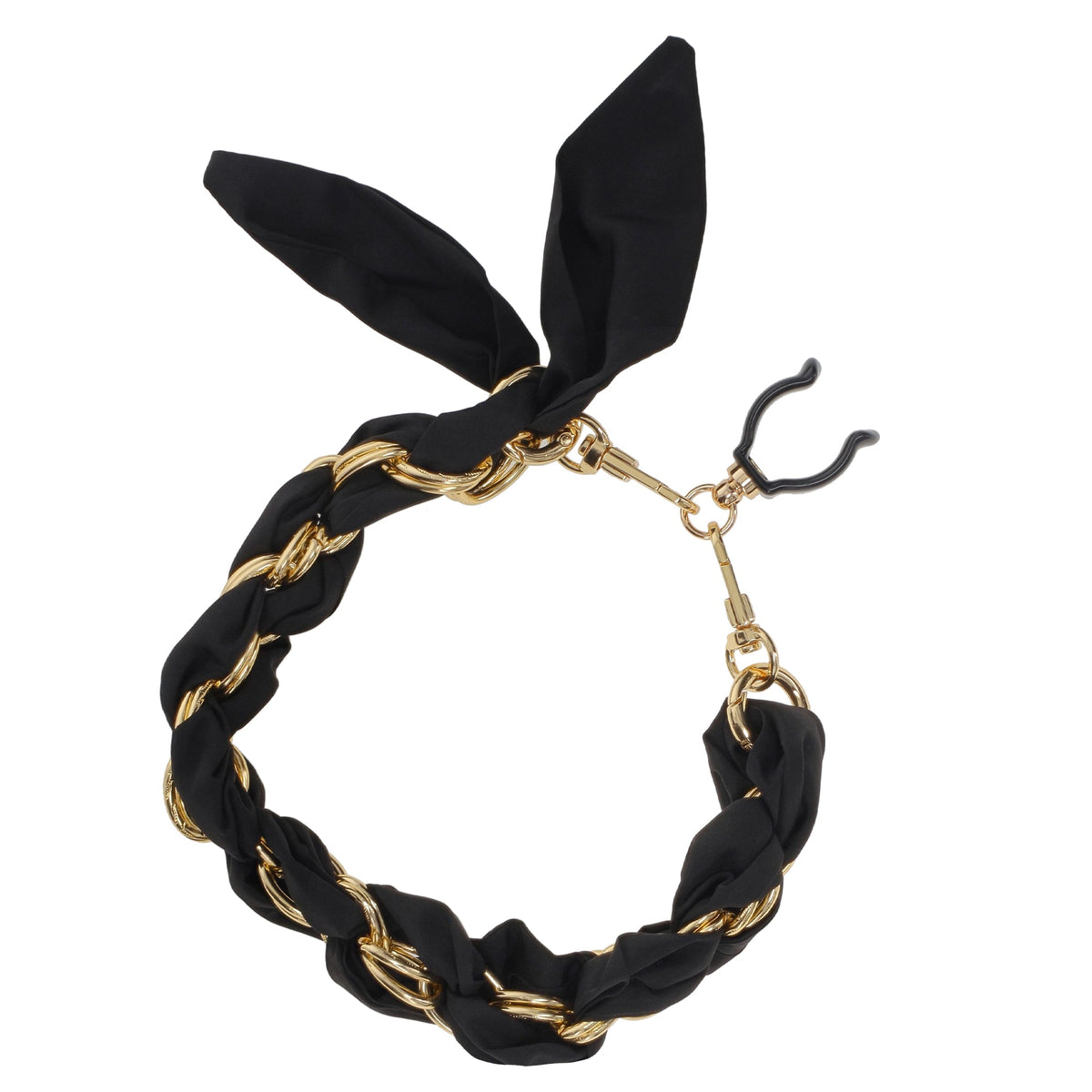 Add a Luxury Gold Chain Wrist Strap - Silk Satin Scarf for Larger Shaft Size Canes Upsell - Tophatter Daily Deals