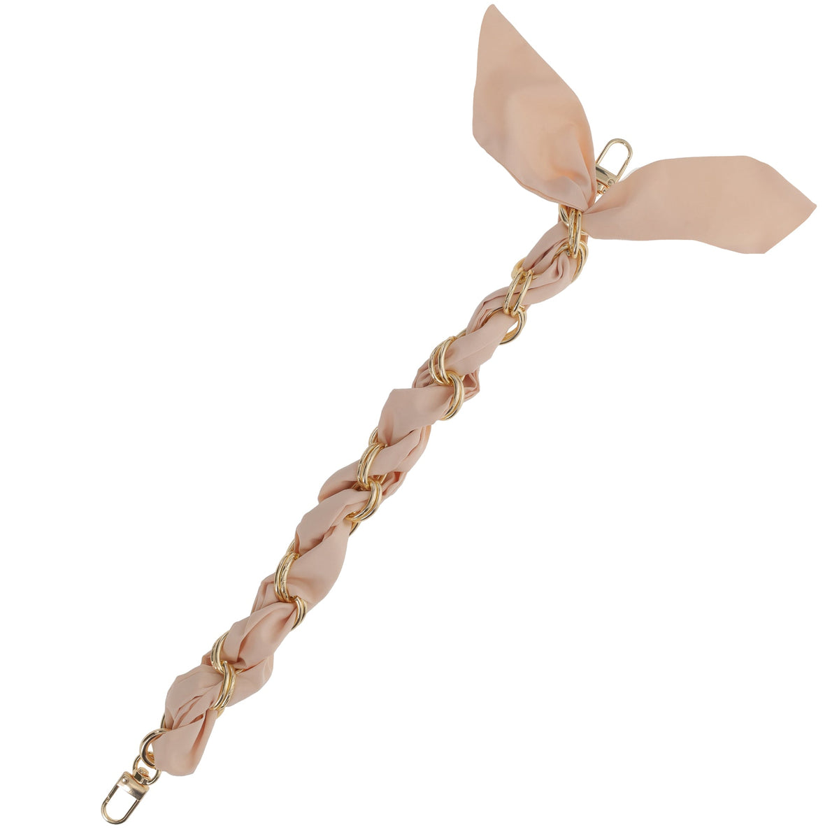 FashionStix Silk Satin Gold Chain Cane Wrist Strap and Scarf, Fits 18mm-25mm Canes Upsell - Tophatter Daily Deals