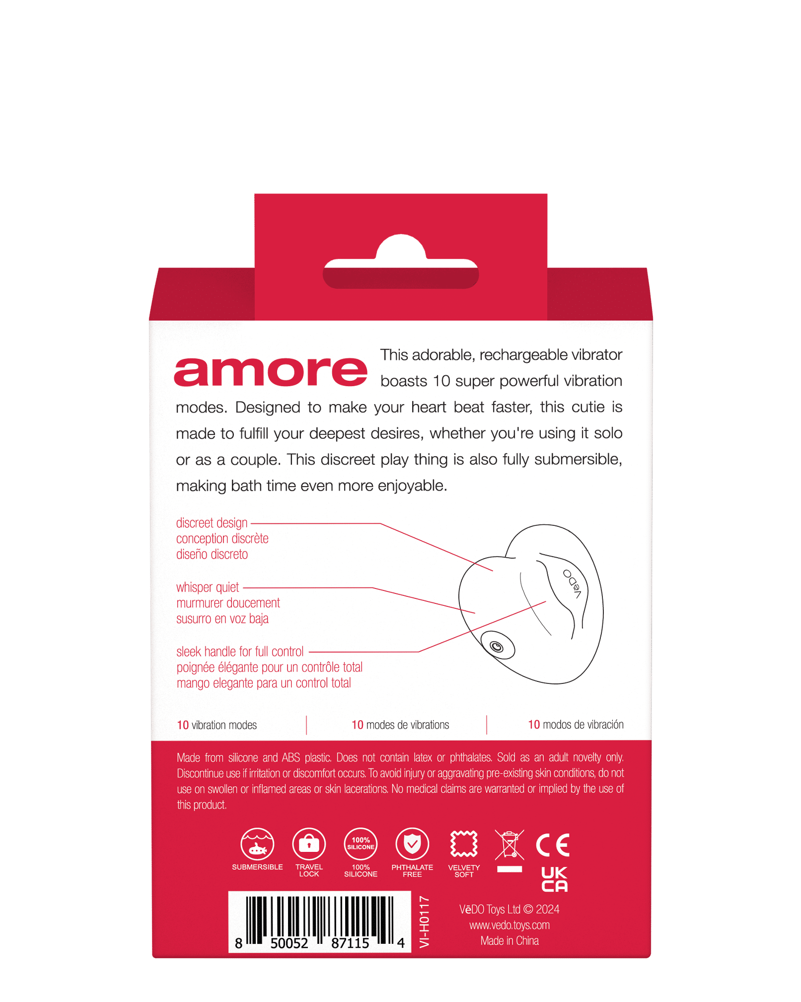 Amore Purple Vibrator with 10 Vibration Modes > Vibrators > Unconventional - Tophatter Daily Deals