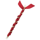 Gold Chain Wrist Strap - Luxury Red Silk Satin Scarf for 18-25mm canes Upsell - Tophatter Daily Deals