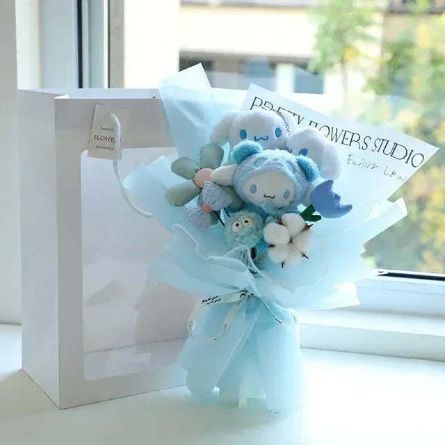 Sanrio Gift Plush Flower Bouquet Cinnamoroll (Baby Blue) Anime - Tophatter Daily Deals