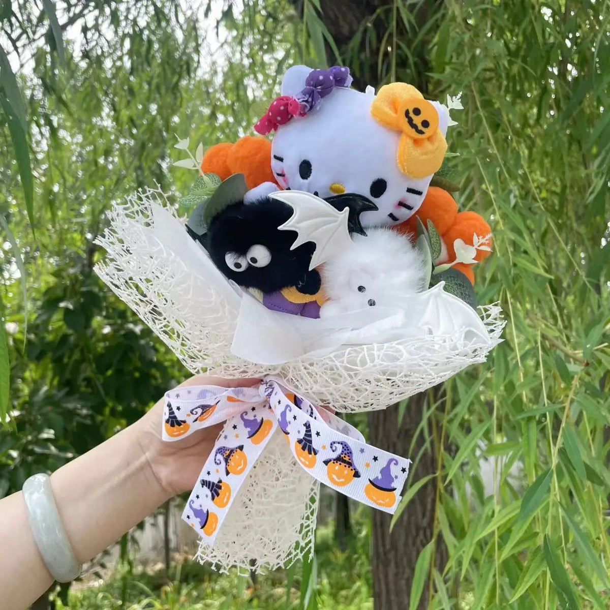 Sanrio Hello Kitty Plush Toy Flower Bouquet Halloween Flowers - Tophatter Daily Deals