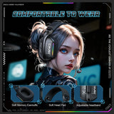 Wireless Gaming Headset Tri Mode Bluetooth Wired Immersive - Tophatter Daily Deals