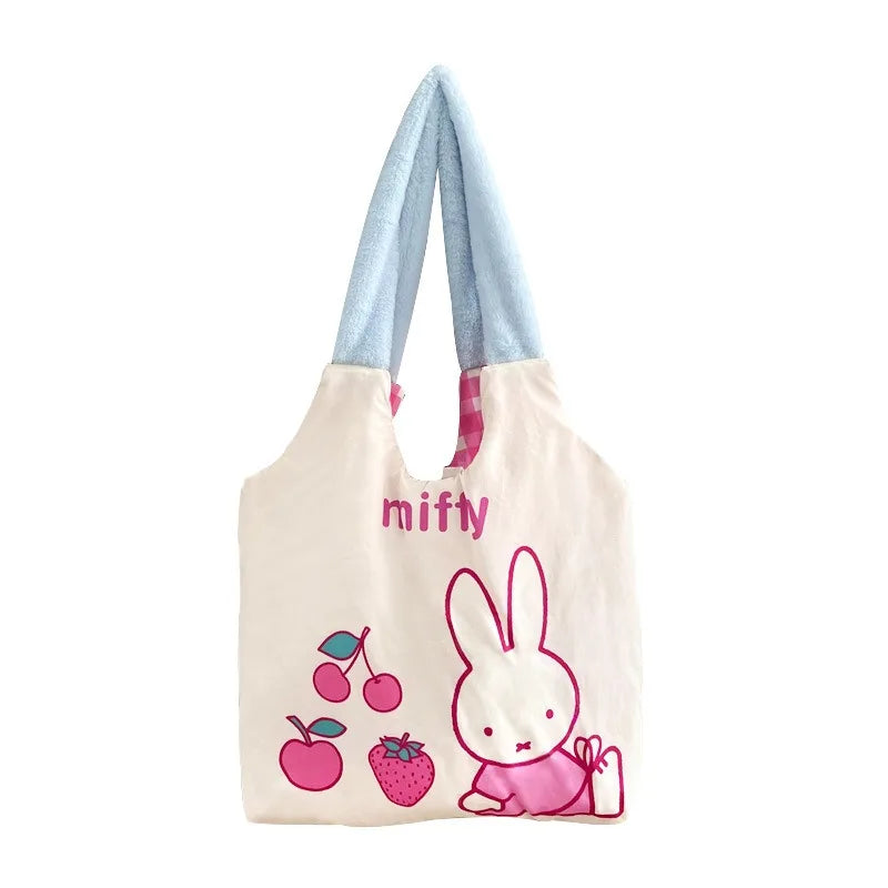 Miffy Plush Tote Bag Blue Animals - Tophatter Daily Deals