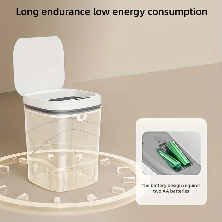 Touchless Sensor Trash Can Battery Powered Hygienic Home - Tophatter Daily Deals