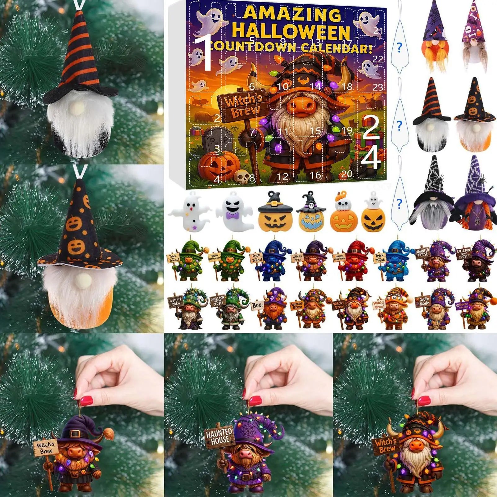 Halloween Gnome Advent Calendar Plush Countdown 2025 - Tophatter Daily Deals