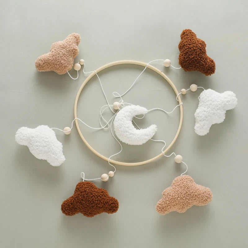 Baby Crib Mobile Wooden Nursery Newborn Sensory Toys - Tophatter Daily Deals