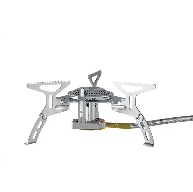 Camping Gas Stove with Electronic Ignition Silver Camp Cooking - Tophatter Daily Deals