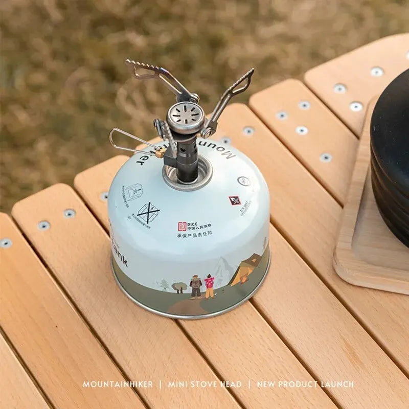 Mini Camping Gas Stove 2500W Silver Camp Cooking - Tophatter Daily Deals