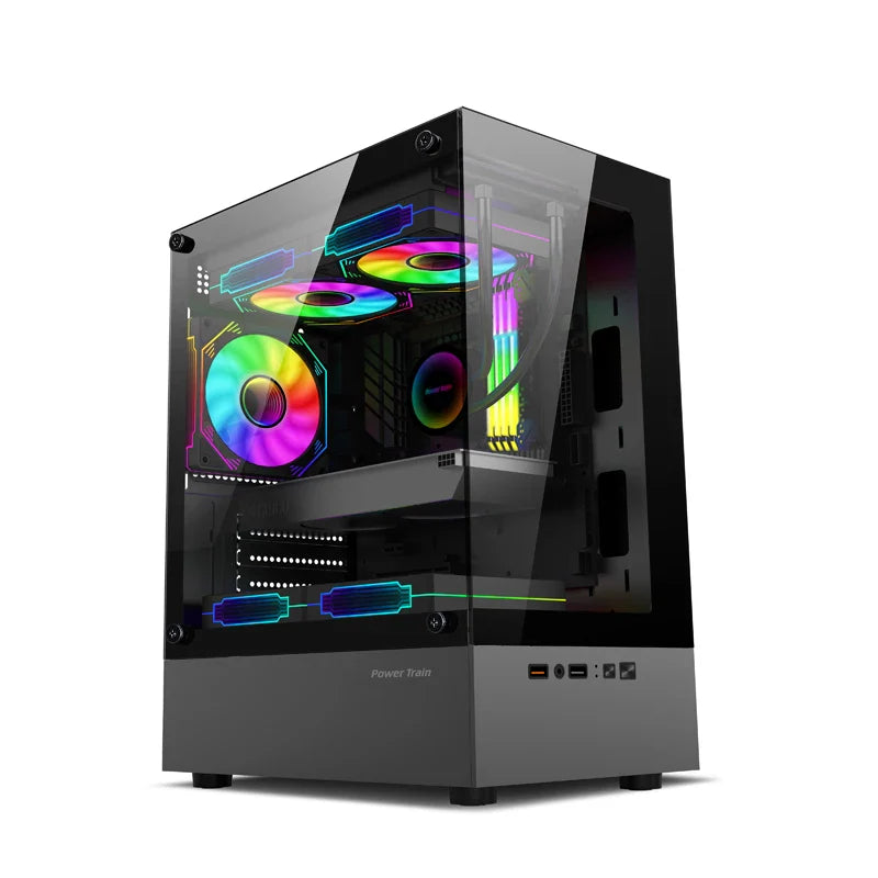 Mini ITX PC Case 240mm Water Cooling MicroATX Chassis - Tophatter Daily Deals