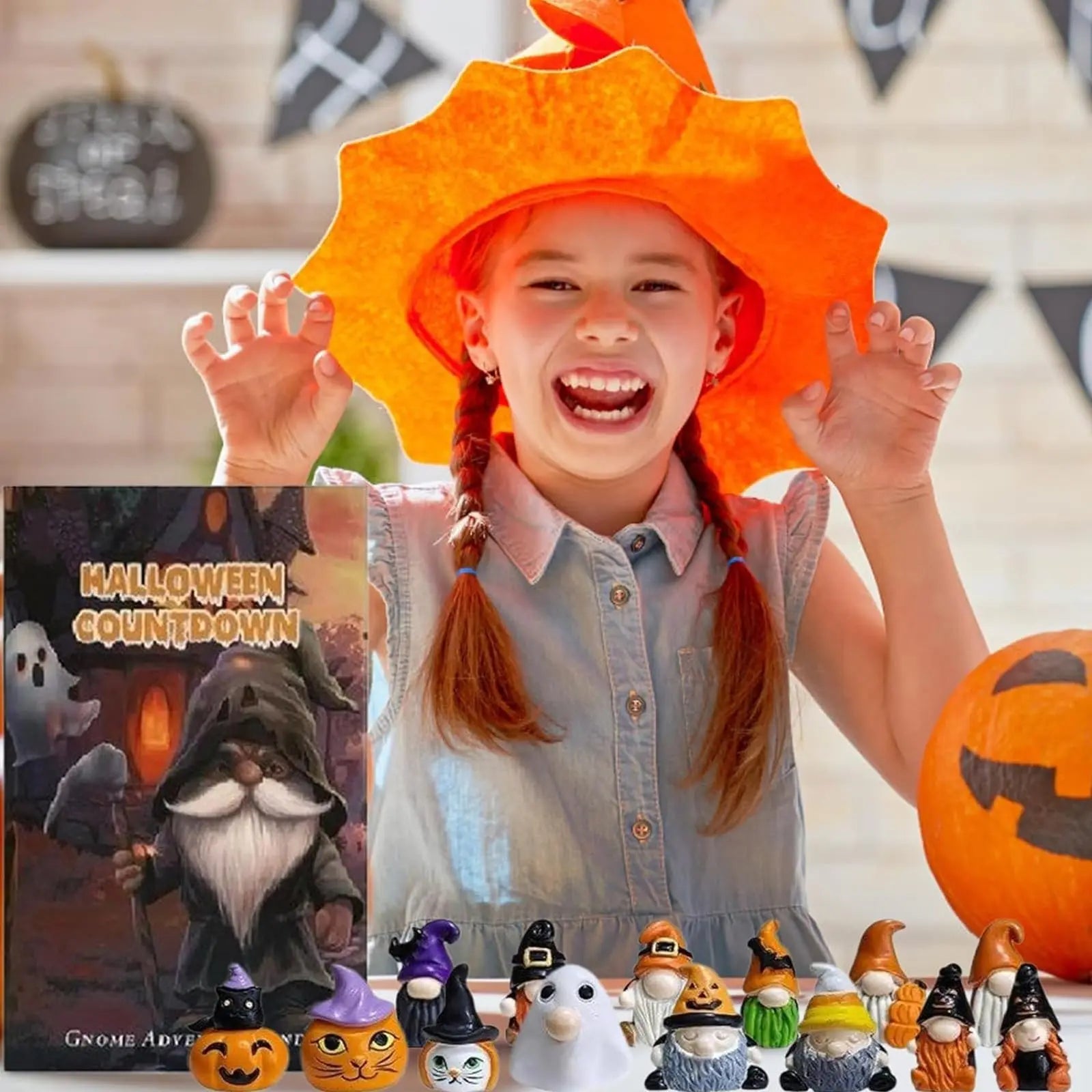 Halloween Gnome Countdown Calendar 24 Day Decor 2025 - Tophatter Daily Deals