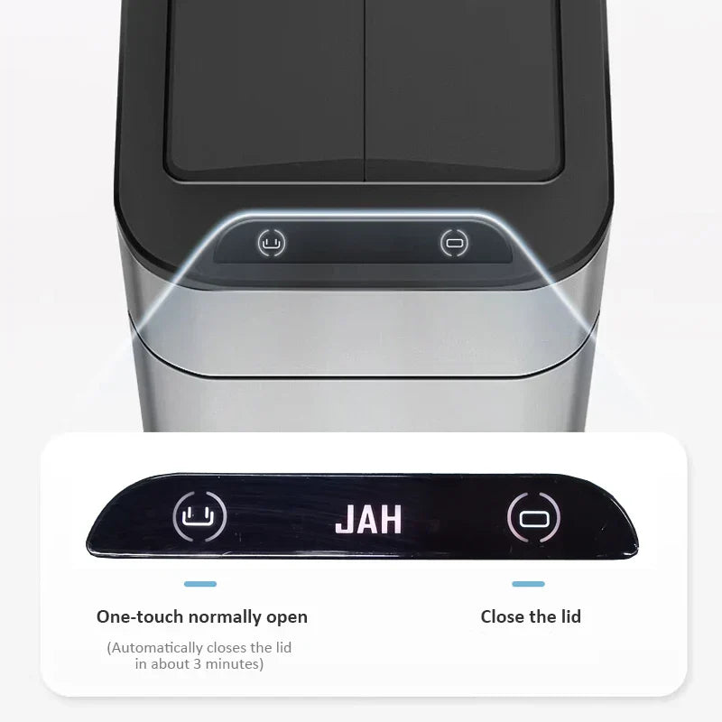 Trash Can 20L Stainless Steel Sensor Kitchen Bin Hands Free - Tophatter Daily Deals