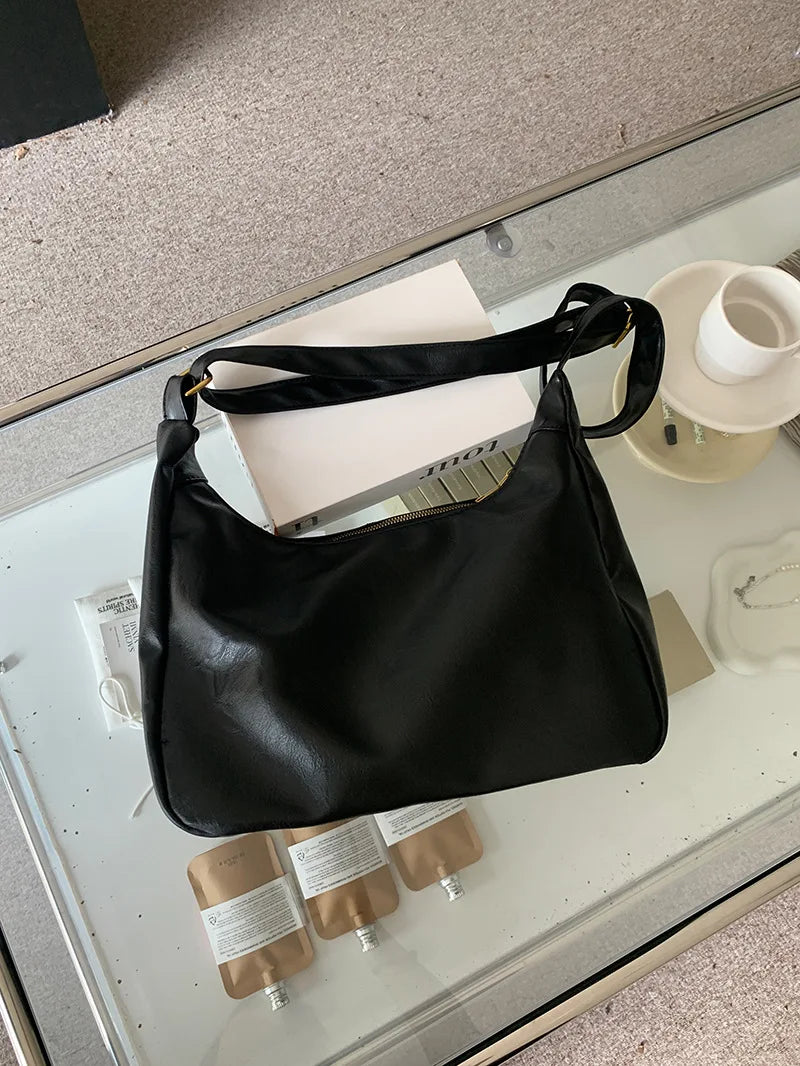 Soft Versatile Womens Hobo Bag - Slouchy, Faux Leather - Tophatter Daily Deals