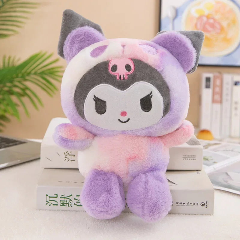Sanrio Hello Kitty Kuromi Melody Cinnamoroll Stuffed Toys Kawaii Kuromi Pink x Lilac (20cm) Anime - Tophatter Daily Deals
