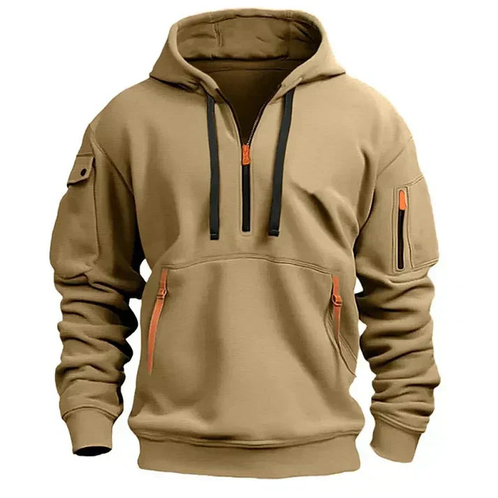Lightweight Men’s Half Zip Hoodie - Fleece, Outdoor Braum - Tophatter Daily Deals