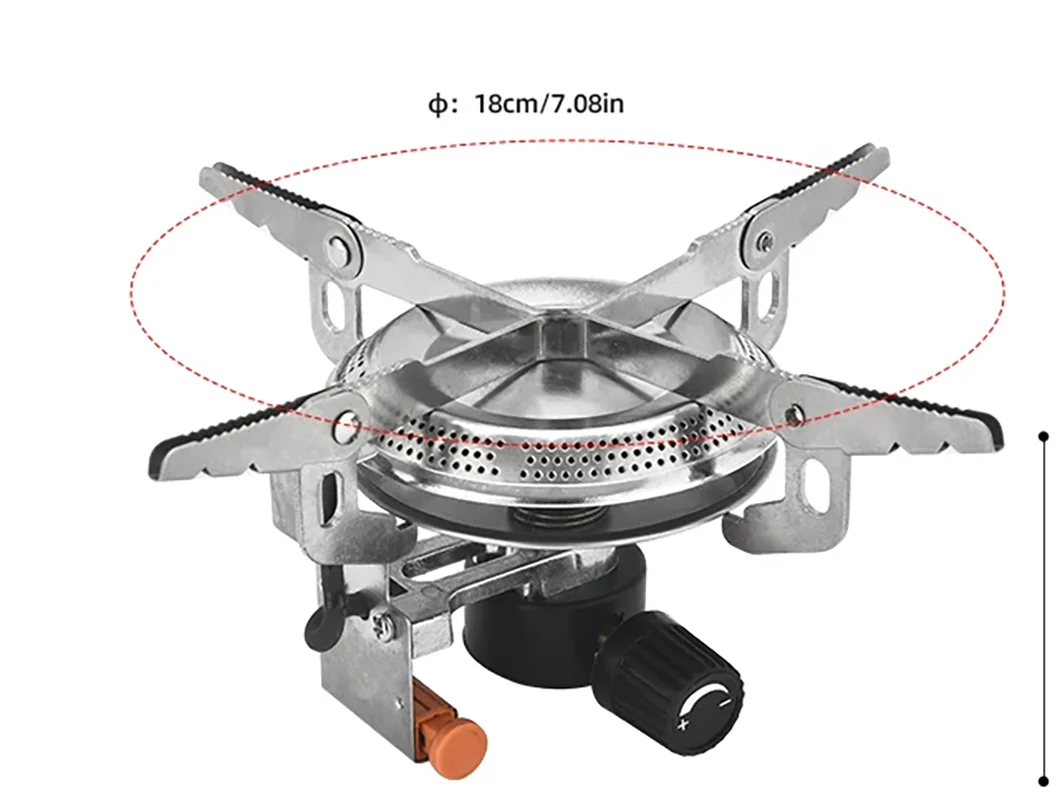 Ultralight Camping Gas Stove Head Silver Camp Cooking - Tophatter Daily Deals