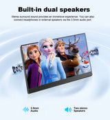 Portable 15.6 Inch FHD IPS Gaming Monitor 3ms Speaker - Tophatter Daily Deals