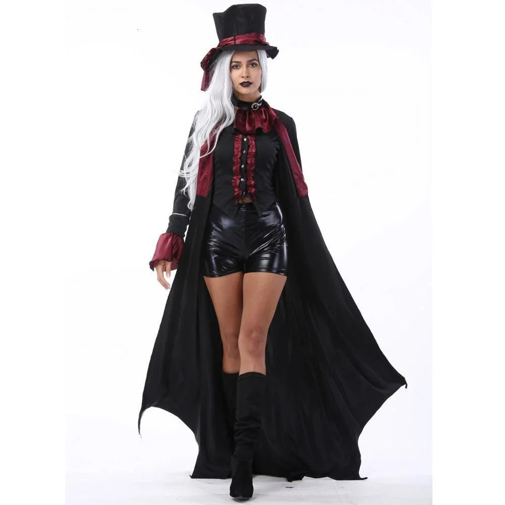 Vampire Costume Set Gothic Couple Halloween 2025 Cosplay Women - Tophatter Daily Deals