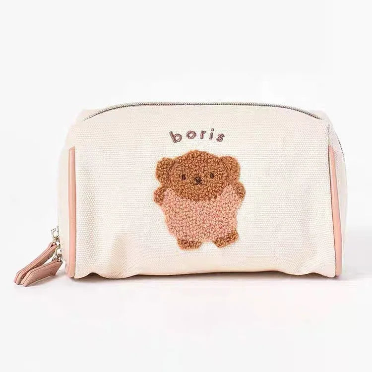 Miffy Canvas Plush Embroidery Cosmetic Bag Boris 14x9x7cm Animals - Tophatter Daily Deals