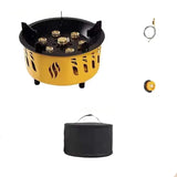 20000W 7-Core Camping Gas Stove Yellow Camp Cooking - Tophatter Daily Deals