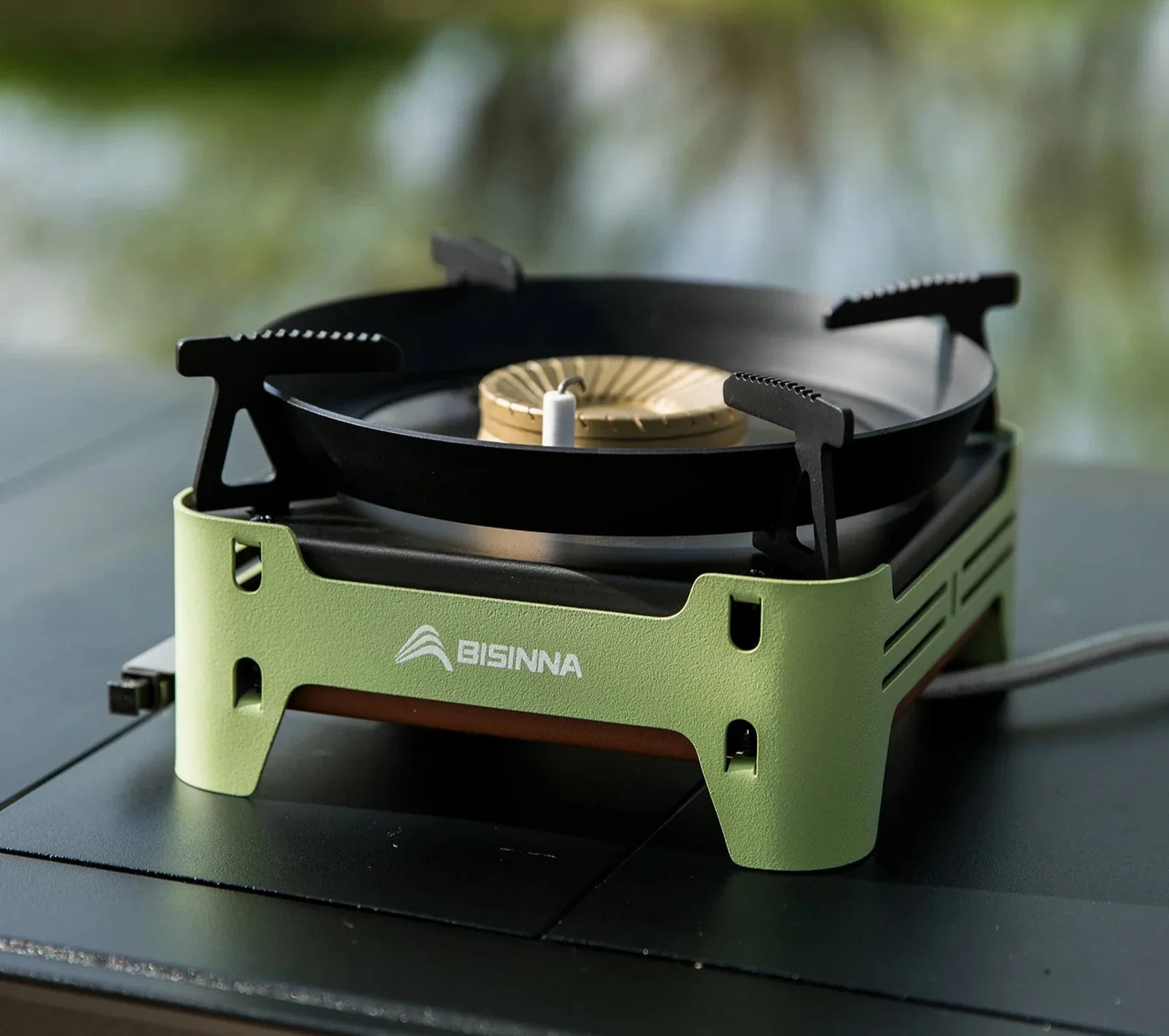Camping Gas Stove Cassette Furnace Green Camp Cooking - Tophatter Daily Deals