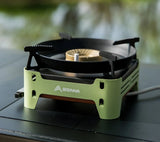 Camping Gas Stove Cassette Furnace Green Camp Cooking - Tophatter Daily Deals