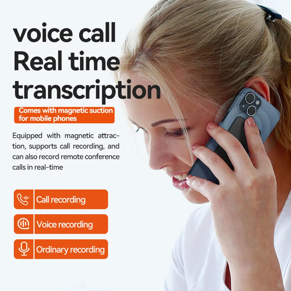 AI Voice Recorder 8GB 128GB Portable Multilingual Translator - Tophatter Daily Deals