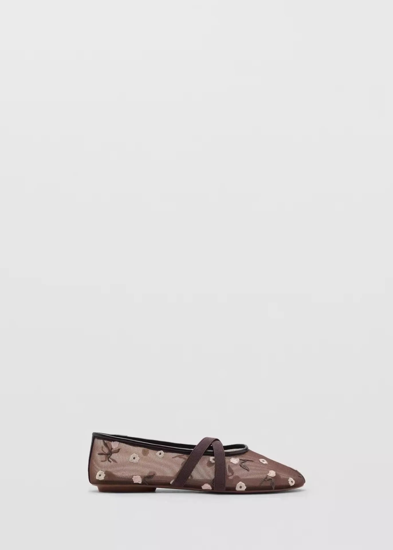 Lightweight Women Ballet Flats - Mary Jane, Embroidered Mesh - Tophatter Daily Deals