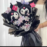 Sanrio Kuromi Plush Toy Bouquet Twin Black Flowers - Tophatter Daily Deals