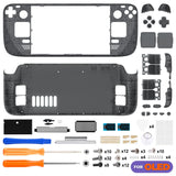 Steam Deck OLED Replacement Housing Kit Clear Shell Clear Slate Black - Tophatter Daily Deals