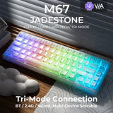 Mechanical Keyboard M67 67 Key Gasket Hot Swappable RGB - Tophatter Daily Deals
