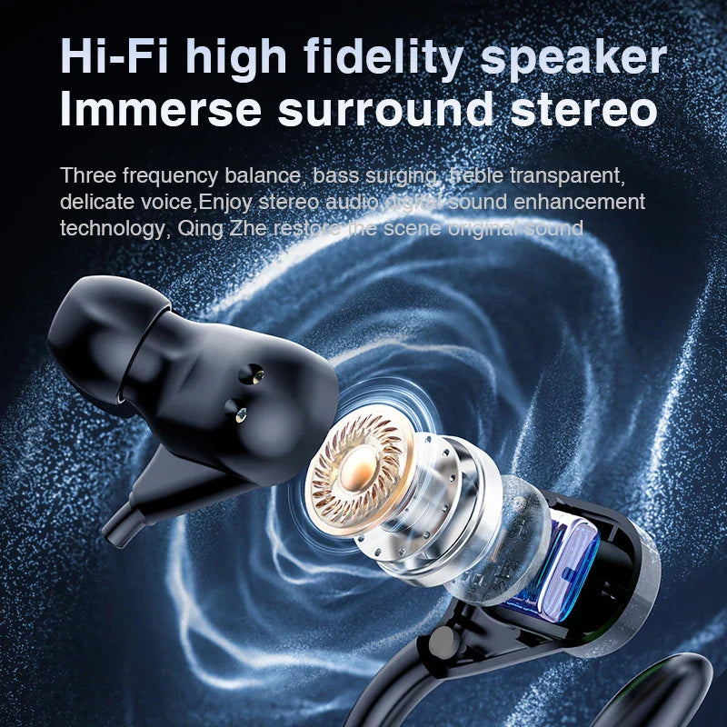 AI Translation Earphones Wireless Ear Hook Bluetooth - Tophatter Daily Deals