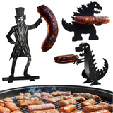 BBQ Accessory Portable Camping Hot Dog Grill Holder Rust-proof Sausage Stand Rack for Funny Bbq Heat-resistant Outdoor Sausage - Tophatter Daily Deals