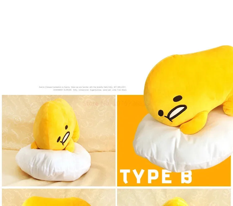 Sanrio Gudetama Plush Pillow Food - Tophatter Daily Deals