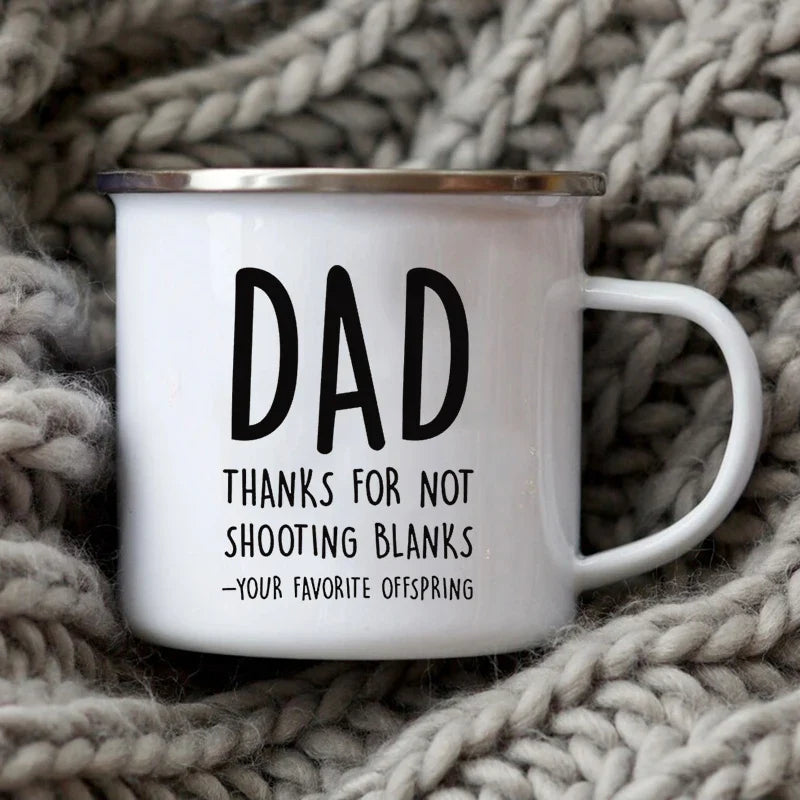 Dad Nutritional Facts Coffee Mug Enamel Cup for Papa Daddy Stepdad Father’s Day Gift Best Dad Ever Cups Dad Gifts From Kids XH5957-A015WH-8 - Tophatter Daily Deals