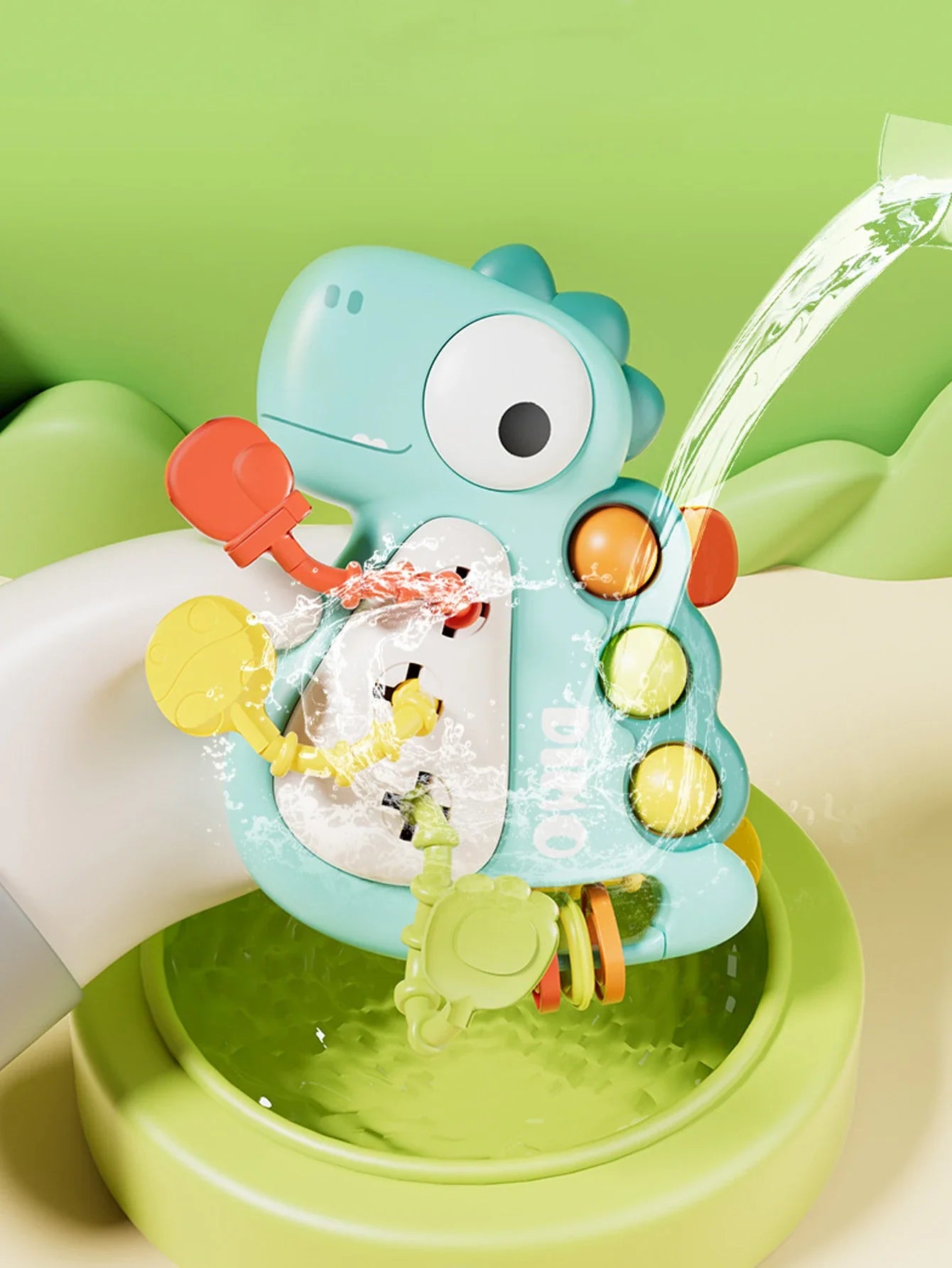 Montessori Dinosaur Pull Toy Newborn Sensory Toys Teether - Tophatter Daily Deals