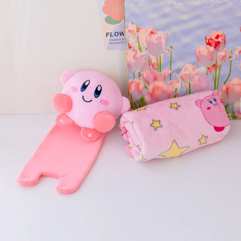 Kirby Flannel Plush Blanket Throw Pink Anime - Tophatter Daily Deals