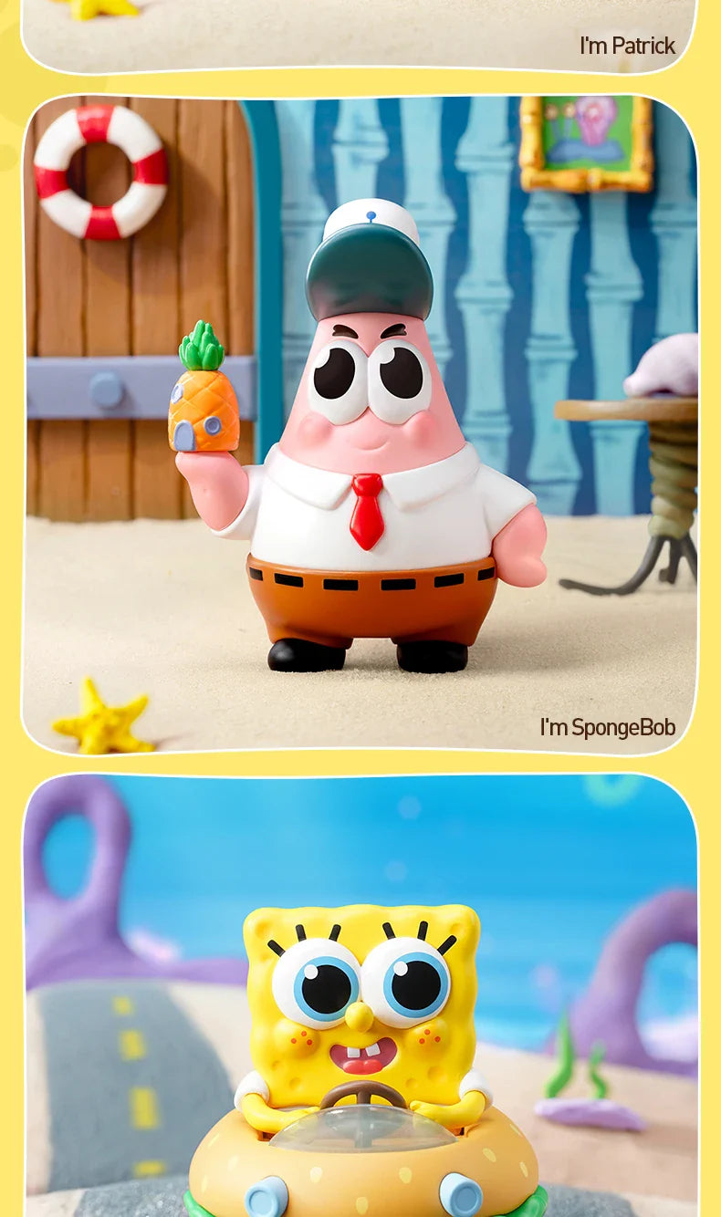 Genuine Pop Mart SpongeBob Best Friends Series Figures Blind Box Anime - Tophatter Daily Deals