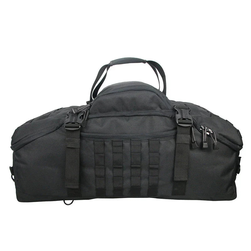 Tactical Molle Sport Travel Duffel Bag Black Duffel Bags - Tophatter Daily Deals