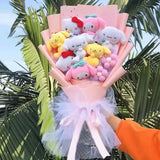 Sanrio Friends Mixed Plush Bouquet My Melody Kuromi Cinnamoroll Hello Kitty Flowers - Tophatter Daily Deals