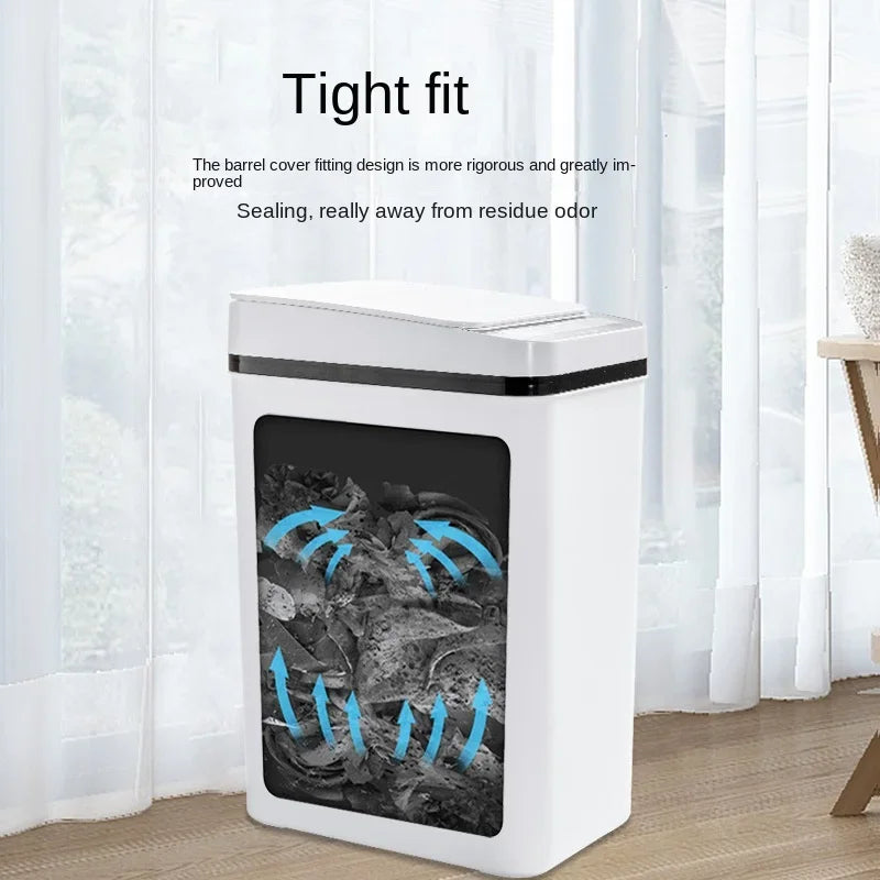 Smart Trash Can Automatic Sensor Bin Touchless Odor Control - Tophatter Daily Deals