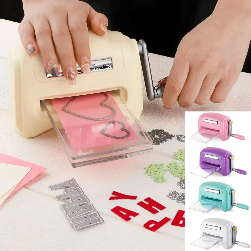 Die Cutting Machine Mini Manual Hand Crank Craft Tool - Tophatter Daily Deals