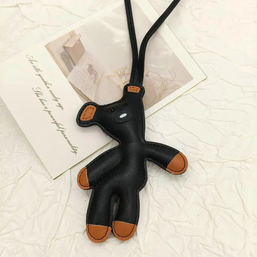 Bear Keychain PU Leather Mini Bag Charm Cute Gift Accessory - Tophatter Daily Deals