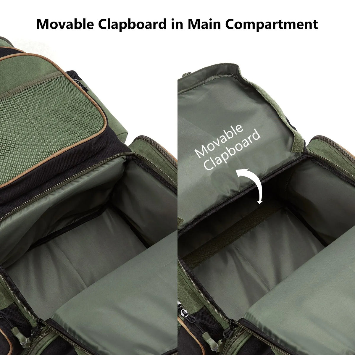 NNEOBATackle Backpack with Rain Cover Rod Holders Army Green Backpacks - Tophatter Daily Deals