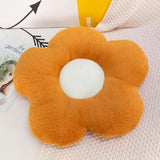 Fresh Colorful Pastel Flower Plush Toy Cushion Brown x White Flowers - Tophatter Daily Deals