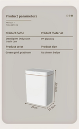 Touchless Smart Sensor Trash Can 15L Waterproof Automatic - Tophatter Daily Deals