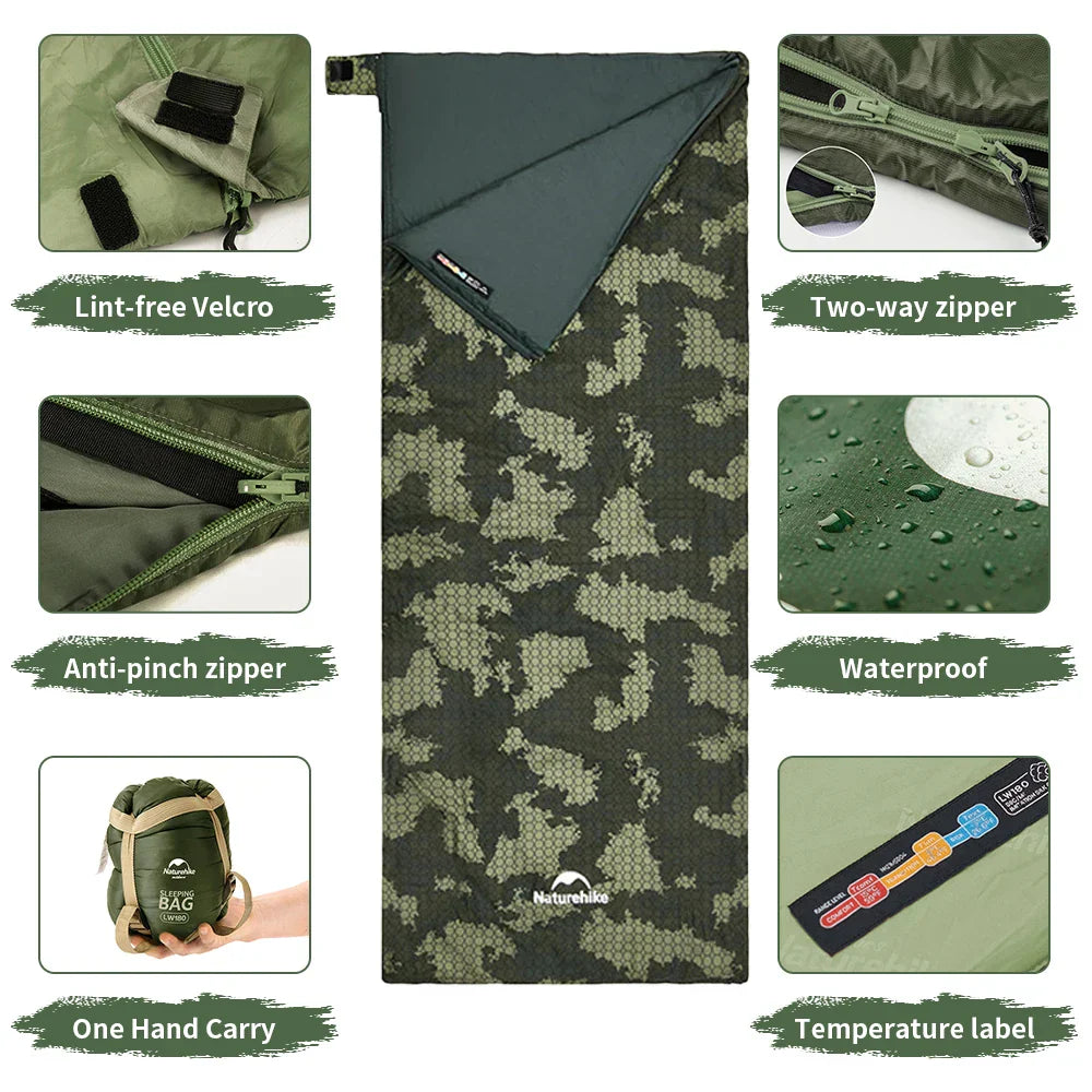 Camping Sleeping Bag Forest Pattern Camouflage Sleeping Bags - Tophatter Daily Deals