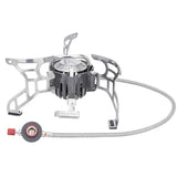 3500W Foldable Camp Gas Stove Silver Camp Cooking - Tophatter Daily Deals