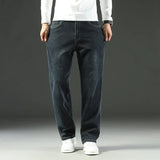 Stretchy Men’s Jeans - Wide Leg, Cotton, Business Casual - Tophatter Daily Deals